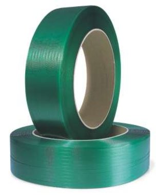 Polyesterová páska, extra silná - 15,5 mm široká x 2000 m návin, 60 µ,  zelená, - Transpak CZ s.r.o - e-shop